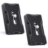 K&F Concept 2 stuks snelplaat, 1/4 inch, adapter voor snelontgrendeling, statief van aluminium, voor DSRL-camera, kogelgewricht, statief