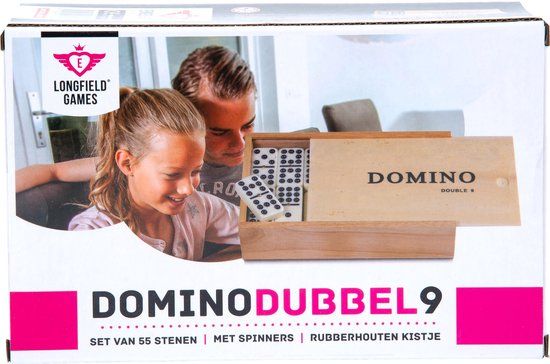 Engelhart Domino Dubbel 9 - 55 stenen - Behendigheidspel - Nederlands