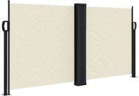vidaXL - Pare-vent - rétractable - 120x600 cm - crème