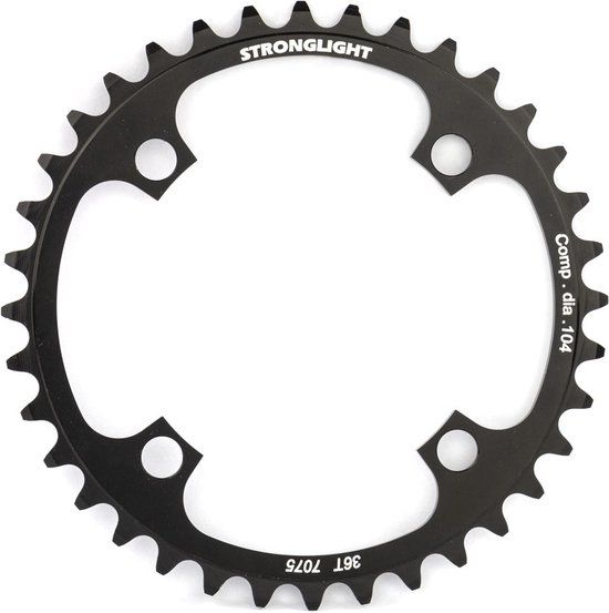 Stronglight Kettingblad Dual - 9v - Zwart