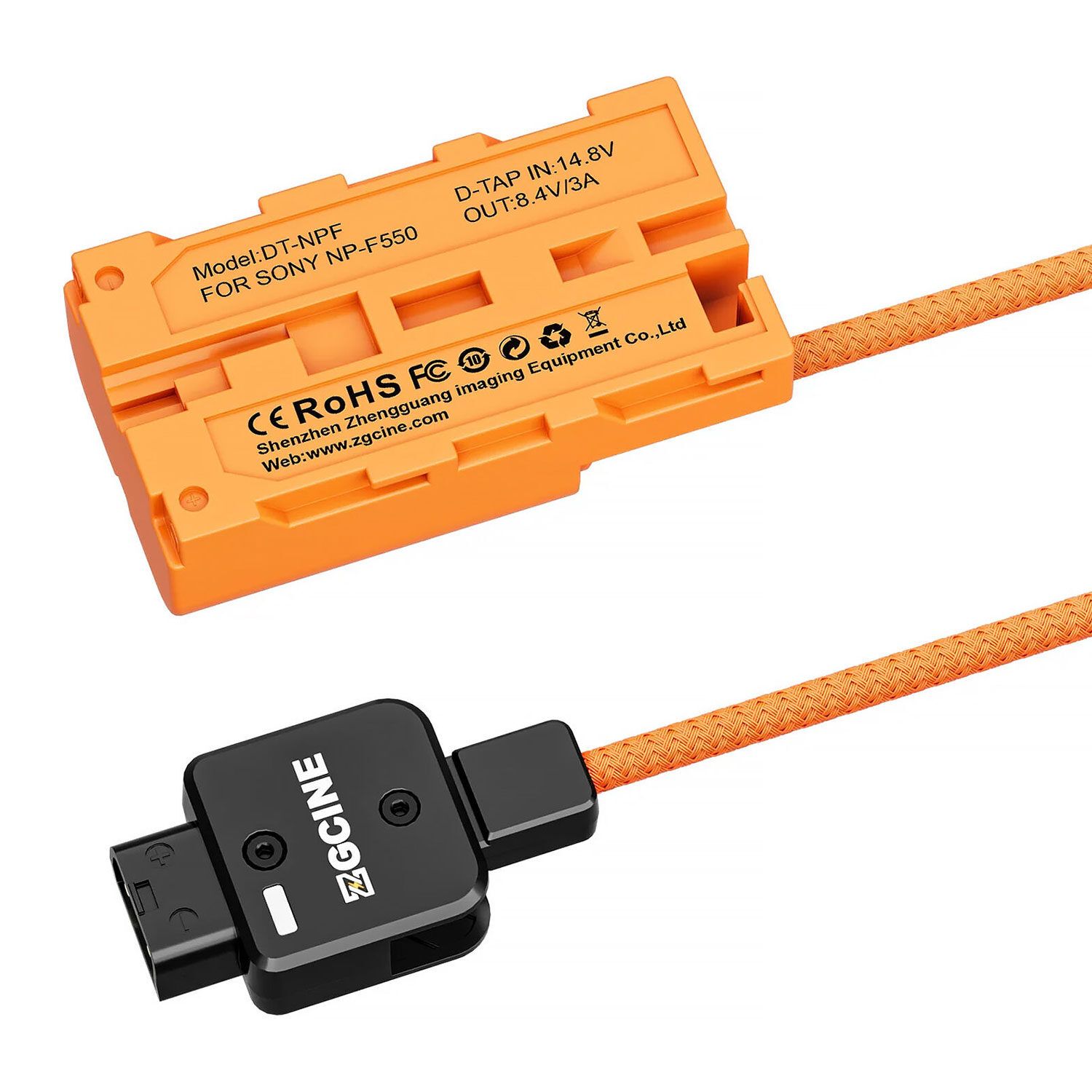 ZGCINE D-Tap to NPF Dummy Battery Cable