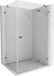 Mexen Lunar cabine de douche battante droite 85 x 80 cm, transparent, métal canon