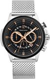 Pierre Lannier Chronograaf Sentinelle Herenhorloge Zwart Staal 44mm