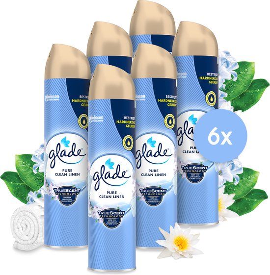 GLADE AEROSOL PURE CLEAN LINEN 6x300ml