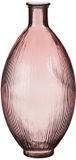 Mica Decorations Firenza Fles Vaas - H59 x Ø29 cm - Gerecycled Glas - Lichtroze