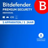 Bitdefender Premium Security 5 appareils Annuel