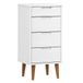 vidaXL Ladekast MOLDE, wit, 40x35x82 cm, massief grenenhout