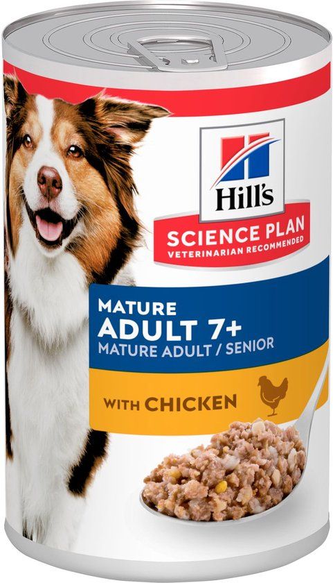 Hill's Hill's Science Plan Mature Adult Natvoer Hond met Kip 12x370g
