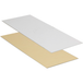 Klika Bodemplaat 205x85mm 650gr rechthoekig karton + PET goud/zilver 250 stuks