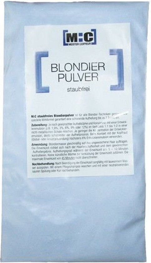 M:C Blondeerpoeder - Blauw - 100gr - Licht Blond - Ontkleuring