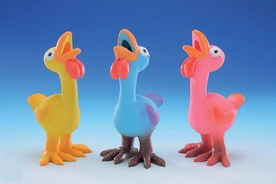 Nobby dog toy kuiken latex - met piep gevuld mix