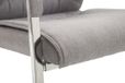 CLP XXL Anubis Set van 2 Eetkamerstoelen - Stof grijs