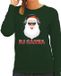 Bellatio Decorations Shoppartners Bv Foute kersttrui / sweater groen DJ santa met koptelefoon techno / house / hardstyle/ r&b / dubstep voor dames - kerstkleding / christmas outfit XS