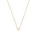 LUXENTER 18K Gouden Alfabet Ketting - Letter D