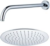 FortiFura Calvi Hoofddouche - 25cm - Rond - Wandarm - 35cm - Chroom