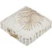 Coussin de sol naturel à motif de feuille