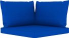 vidaXL Palletkussens - 3 st - oxford stof - blauw