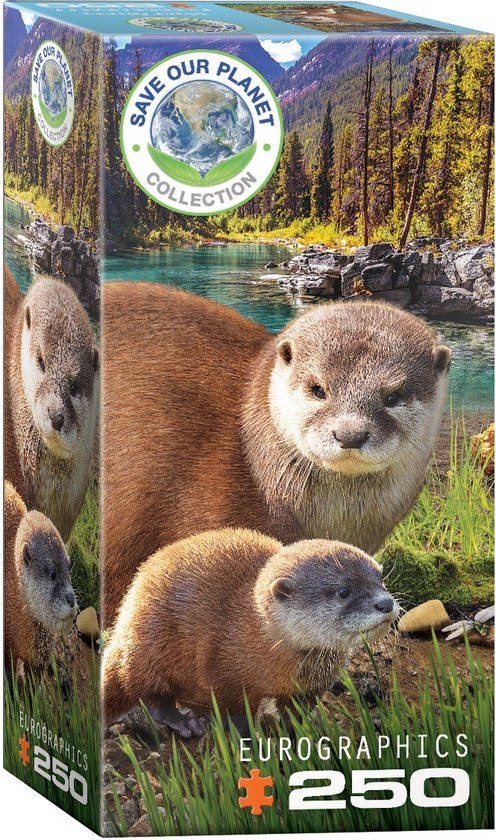 Eurographics Legpuzzel Otters - 250 XL stukjes | 6+ jaar
