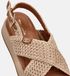 Tamaris Plateau Sandalen Dames Beige Leer Maat 38