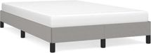vidaXL Bedframe zonder matras 120x200 cm stof lichtgrijs