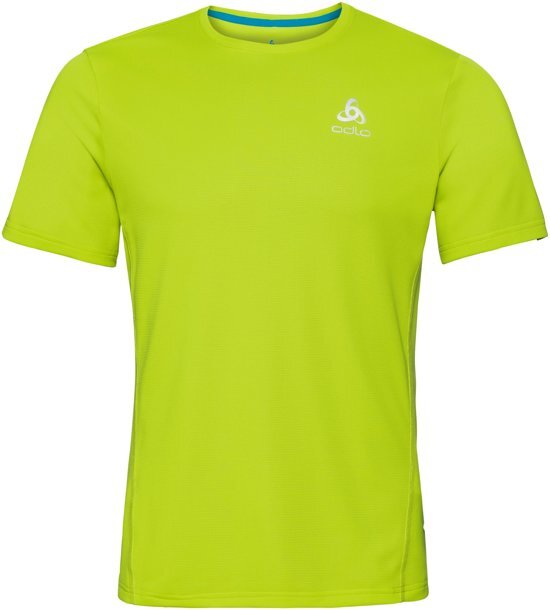 ODLO BL Top Crewneck Sliq Sportshirt Heren - Acid Lime