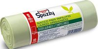 Domopak Spazzy Groene zak, 100% biologisch afbreekbaar, 110 l, transparant, 1 verpakking van 10 stuks