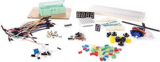 Whadda DIY-starterkit voor Arduino - Staal - Grijs/Zwart - 165-delig