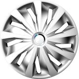 AutoStyle 4-Delige Wieldoppenset Grip Pro 14-inch Zilver