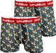 Unabux Boxer BLACK WHITE RABBIT Dierenprint Brun