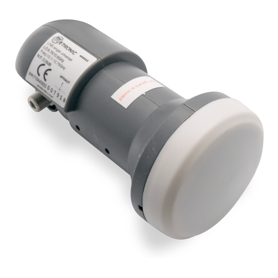 METRONIC 440922 - Low Noise Block Downconverter (LNB) - Grijs