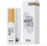 D'Addario Woodwinds ORSF05BSX3M Organic Select Jazz Baritonsaxofoonriet, 3 Medium, 5-pack