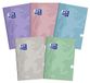 Oxford Touch Pastel Schoolschrift/Kladde A5 96 vellen, geruit, 5 stuks verpakking, kleurenmix