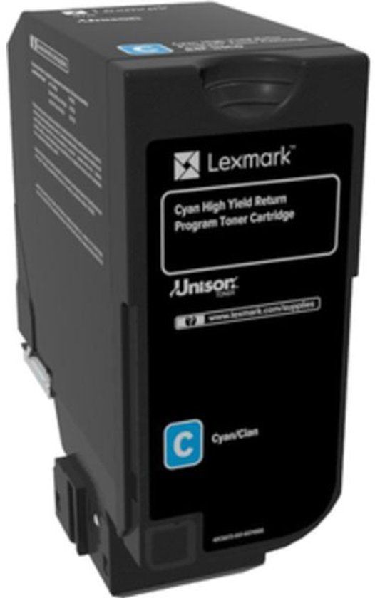 Lexmark 84C2HC0 toner cyaan extra hoge capaciteit (origineel)