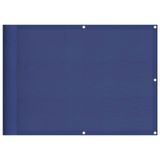 VidaXL Balkonscherm 75x800 cm 100% Oxford Polyester Blauw