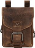GreenBurry Vintage Special Biker Belt Bag Rolf Brown bruine