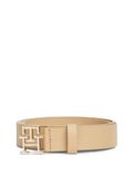 Tommy Hilfiger Riem Leer Unisex Beige