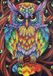 Blue owl, diamond painting, 30x40 cm