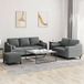 Maison Exclusive ensemble de canapé 3 pièces avec coussins, gris foncé, tissu