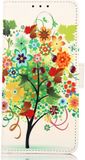 Merkloos Apple iPhone 14 Pro Max Portemonnee Book Case Tree Print Hoesje