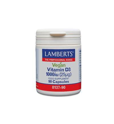 Lamberts Vitamine D3 1000IE 25 mg vegan (90CA)