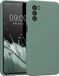 kwmobile telefoonhoesje geschikt voor Motorola Moto G52 / Moto G82 5G - Hoesje met siliconen coating - Smartphone case in dennengroen