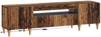 VidaXL Led tv-meubel alkmaar 153 x 35 x 43 cm oud hout bewerkt hout
