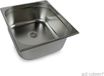 Évier en acier inoxydable pour camping, évier avec drain, 354x325x150 mm, adapté aux camping-cars