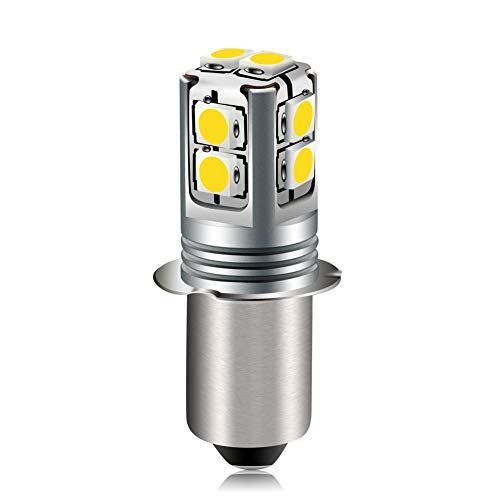 Ruiandsion P13.5S Base LED Lamp 6-40V - LED Zaklamp Gloeilamp - Wit - 6V 9V 12V 18V 19.2V 24V - Vervanging voor Zaklamp Lantaarn Werklicht - Niet-polariteit