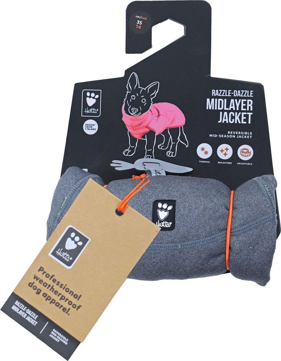 Hurtta Razzle Dazzle Midlayer Jacket - Blackberry - 35 cm