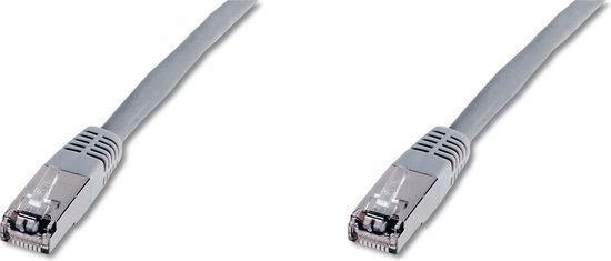 Digitus DK-1531-100 RJ45 Netwerkkabel, patchkabel CAT 5e SF/UTP 10.00 m Grijs