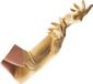 Partychimp Handschoenen Goud Lang Carnaval Accessoires Carnavalskleding Dames