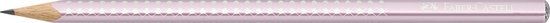 Faber-Castell Grafietpotlood - Grip sparkle - rose metallic - B - 1 mm