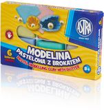 Astra Serie - Pastelkleurige Modelina met Glitters - 6 Kleuren