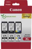 Canon PG-575XL + CL-576XL - Inktcartridge - Origineel - Hoge capaciteit - 2x Zwart + Kleur + Retourzakje